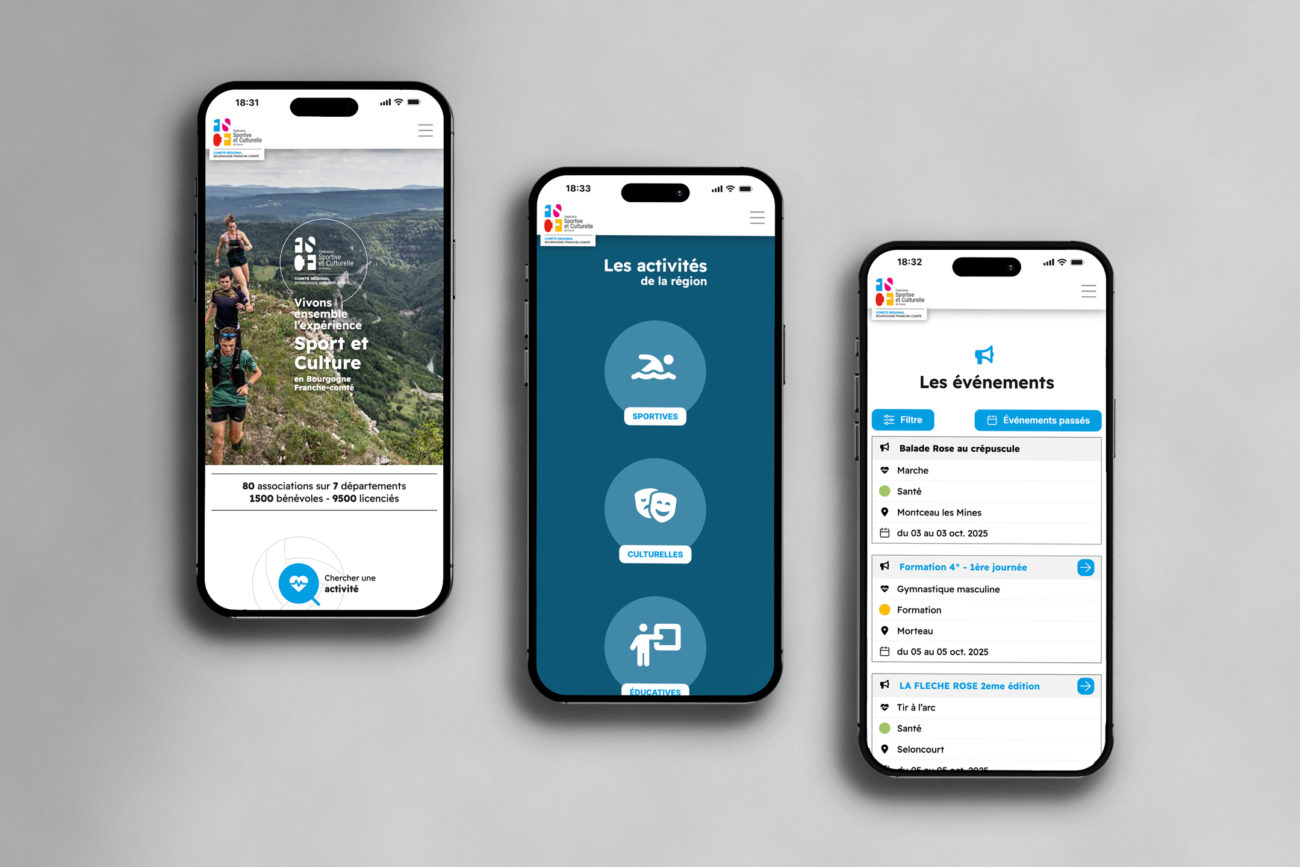 Refonte complète d'un site (public et intranet) pour une association régionale